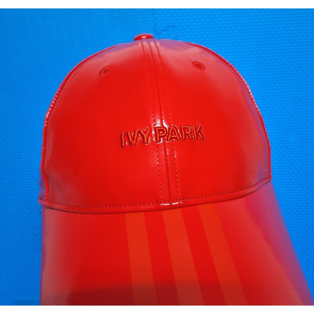 Ivy Park X Adidas Originals Baseball Cap Red Latex Beyoncé One Size Fits Most - Picture 9 of 12